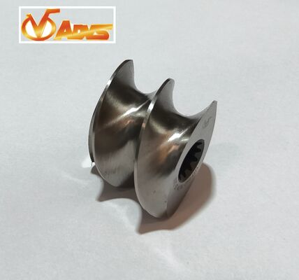ราคาดี วัสดุที่มีประสิทธิภาพสูง อุปกรณ์สกรูคู่ extruder อุปกรณ์สกรูที่มีการเจาะสปิลลีนแม่นยําและการออกแบบสกรูแบบจําลอง ออนไลน์