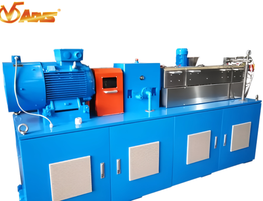 ราคาดี Lab Co Rotating Twin Screw Extruder กว้างสกรู 27 มม ความเร็วสูงสุด 750 ถึง 1500 รอบต่อนาที 18.5 ถึง 37kw มอเตอร์ขับเคลื่อนสําหรับการผลิตผลิตสูง ออนไลน์